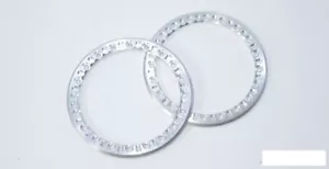 SSD 2.2" SILVER Aluminum Beadlock Rings (2) SSD00576 Front wheel ring M2 bolts - Picture 1 of 1