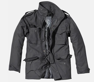 BRANDIT M65 Black Jacket 3XL Mens Field Military Coat Removable Lining Urban - Picture 1 of 6