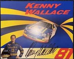 Kenny Wallace Signed 1997 #81 Square D Winston Cup Postcard 8”X10” - Picture 1 of 3