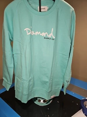 DIAMOND SUPPLY CO. Teal SWEATSHIRT Crewneck Size L Womens - Image 1 of 4