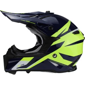 Viper RS-X221 MX Enduro Motocross Motorbike ACU ECE 22.06 Helmet - Blue/Fluo - Picture 1 of 6