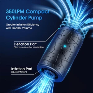 Portable Electric Air Pump For Inflatable Pool Floats Air Bed USB Rechargeable - Picture 1 of 8