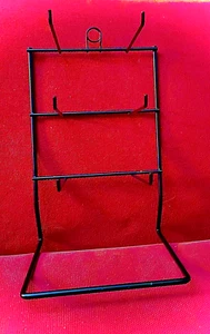 New Black 6 Peg 6" Deep Prong Small Item Retail Counter Display Rack 13.5" 7.2"w - Picture 1 of 4
