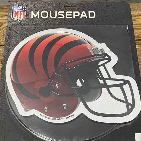 NFL Cincinnati Bengals Helmet MOUSE PAD Football Logo Computer Office Supply Fan Cover