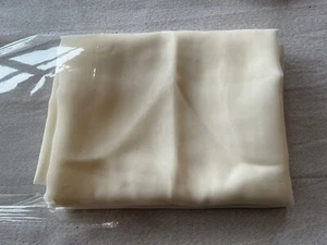 Offcut/Remnant of Cream Very Fine Polyester Dress/Skirt Lining - Picture 1 of 1