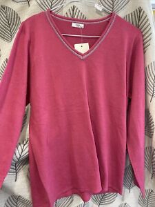Cotton Traders Pink Jumper Size 14/16