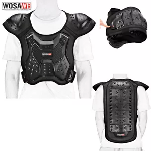 Adult Motorcycle Chest Back Protector Motocross MTB Racing Armor Vest Protection - Picture 1 of 11