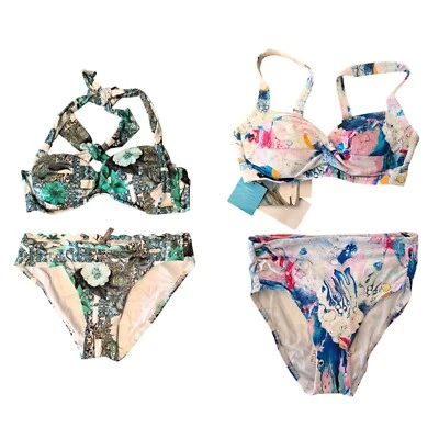 Sunseeker Bikini Balconette 2 Teilig Bademode Größe 34 36 38 B Cup Urlaub Meer - Bild 1 von 4