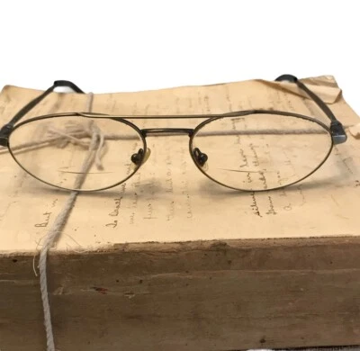 SAFILO Team 3912 Bronze Metal Aviator Oval Rx Eyeglasses Frames Made In Italy  - Image 1 of 4