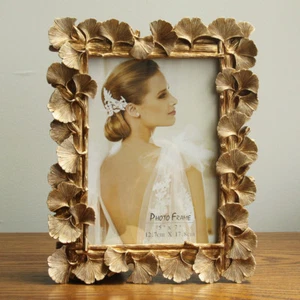 Cornice portafoto/foto 6"/7"/8" vintage resina matrimonio festa casa scrivania camera da letto arredamento - Foto 1 di 5