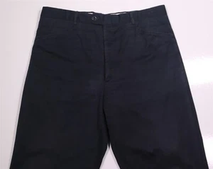 Pantalones chinos Hermes Paris azul marino algodón estilo occidental 34x30 - Imagen 1 de 7
