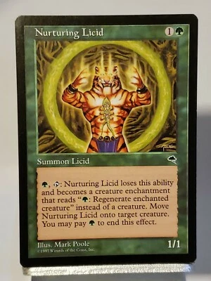 MTG Nurturing Licid Tempest Regular Uncommon Magic - Image 1 of 4