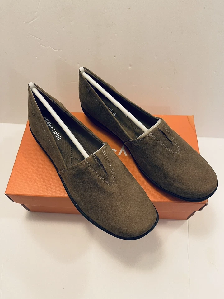 Zapatos planos de gamuza Easy Spirit para mujer color topo Arlie2 talla 5M nuevos en caja Foto 1 de 4
