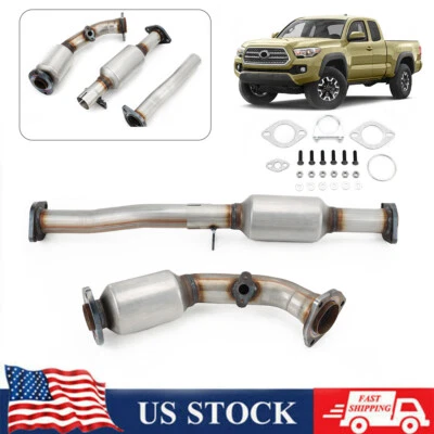 Exhaust Front & Rear Catalytic Converter Set For Toyota Tacoma 3.4L V6 2001-2004 Foto 1 de 4