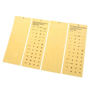 1Sheet Standard Spanish Portuguese Language Transparent Keyboard Stickers - Picture 1 of 9