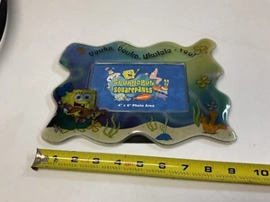 2004 Spongebob Squarepants Squishy Gel Photo Picture Frame 4x6 - Picture 1 of 8