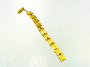 Vintage Goldtone Christain Religious 10 Commandments Bookmark or DIY Bracelet - Picture 1 of 8