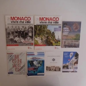 8 Documents Monaco City Heritage Art Culture Vintage Art Deco 20th Pn France - Picture 1 of 9