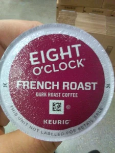 Eight O'clock French Roast Coffee K-Cup Pods - Pack of 72 Pods - Picture 1 of 1