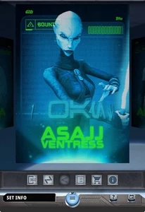 Topps Star Wars Card Trader 2025 Bounty S2 Green Rare - Asajj Ventress - Picture 1 of 1