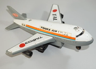 TONKA AIRLINES 7” Toy B-747 Aeroplane Tin Plate Japan TAL Boeing Jet Restoration - Image 1 of 4