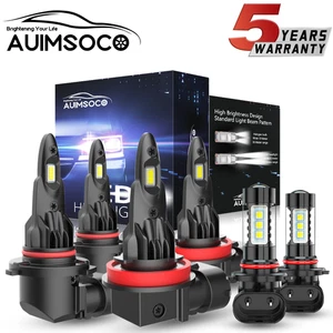 For Subaru Impreza Wagon 2.5L 2008-2011 LED Headlight High Low Fog Lights Bulbs - Picture 1 of 16
