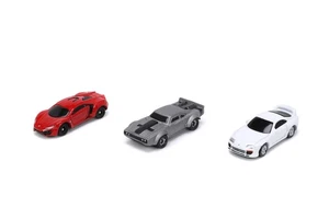 Fast & Furious 1.65" Nano 3-Pack Wave 4 Die-cast Cars, Toys for Kids and Adults, - Picture 1 of 5