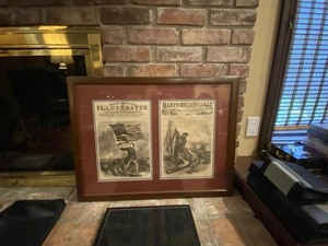Civil War Harper’s Weekly Frank Leslie’s Illustrated Newspaper Framed Picture - Picture 1 of 7
