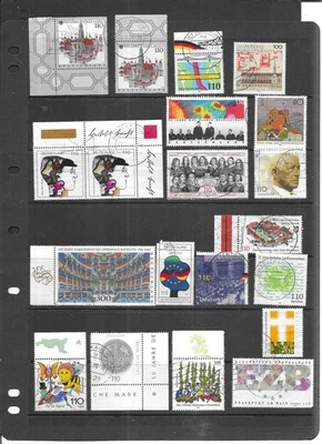 GERMANY 1998. SET 1. SELECTION OF 20. VERY FINE USED. AS PER THE SCAN. - Image 1 of 3