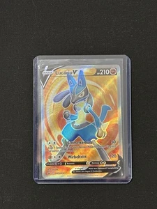 Pokemon Karte TCG Lucario V SWSH213 Blackstar Promo Holo Rare Fullart NM Deutsch - Bild 1 von 2