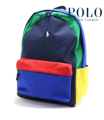 NWT Polo Ralph Lauren Color block Multi-Color Backpack Laptop Sleeve 9AR151-E69 - Image 1 of 4