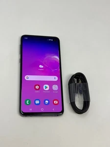 Samsung Galaxy S10e (SM-G970W) - 128GB Unlocked Prism Black - Like New Condition - Photo 1 sur 7