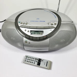 Sony CD-R/RW Kassettenradio AM/FM Ghettoblaster mit Fernbedienung CFD-S350; getestet; siehe Video! - Bild 1 von 10