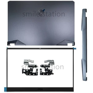 New for MSI GE76 Raider 10SGS 10SFS MS-17K1 Top LCD Back Cover+Bezel+Hinges Blue - Afbeelding 1 van 11