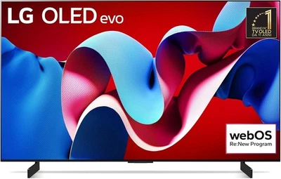 LG TV OLED 42" C4 - SMART TV 4K@144Hz UHD G-SYNC HDMI 2.1 OLED42C44LA - Immagine 1 di 4