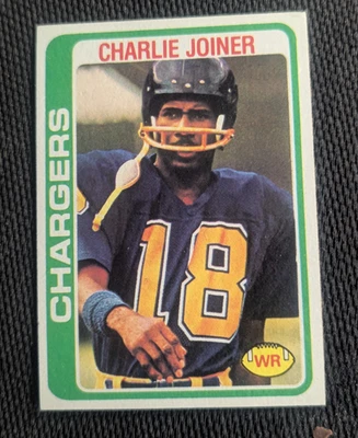 Sharp Looking 1978 Topps #338 Charlie Joiner San Diego Chargers Football Card-NM - Image 1 of 2