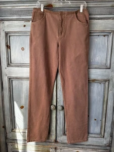 Christopher Esber Deconstruct Denim Jean in Walnut Color Size 8 NWT - Picture 1 of 10
