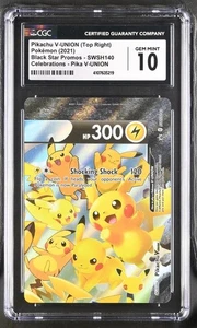 Pokemon Pikachu V-Union (Top Right) Promo SWSH140 Celebrations CGC Pristine 10! - Picture 1 of 2