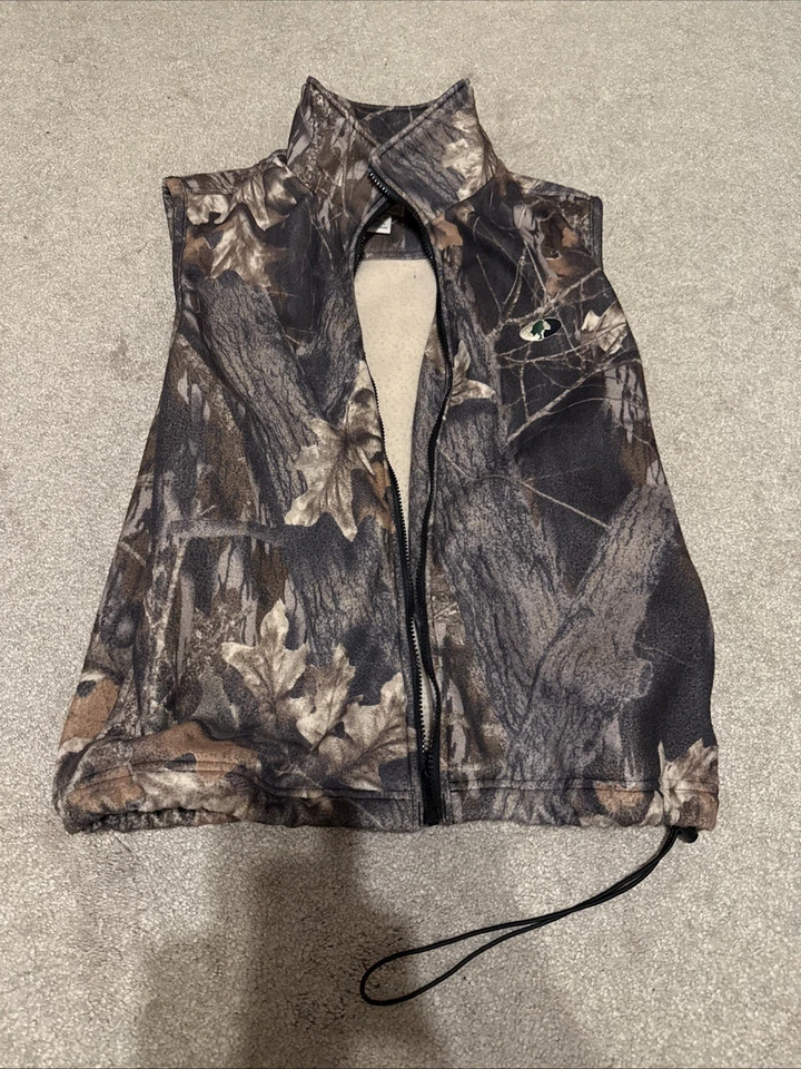 Chaleco polar camuflado roble musgo vintage. Talla mediana. 100% poliéster  Foto 1 de 4