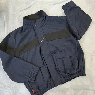 Workrite FR Jacket Men's XL-R Navy & Black Nomex Long Sleeve Fire Resistant - Image 1 of 4