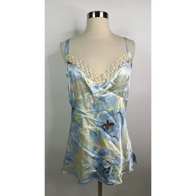 Top para mujer vintage George Babydoll Fairy Y2K con ribete de encaje L Foto 1 de 4