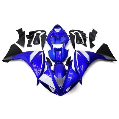 Blue White Fairing Kit For Yamaha YZF R1 2009-2011 YZF1000 Injection Bodywork - Image 1 of 4