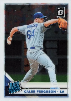 2019 Panini Donruss Optic - Rated Rookies Caleb Ferguson #62 (RC) - Image 1 of 2
