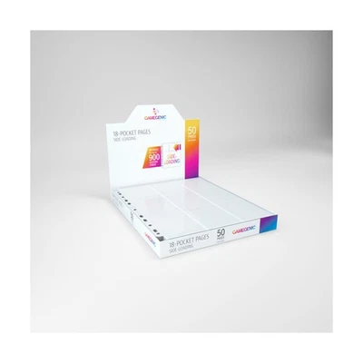 GameGenic Almacenamiento de Tarjetas 18 Bolsillos Páginas de Carga Lateral - Blanco (50) SW (Nuevo) Foto 1 de 2