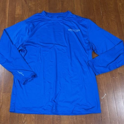 Hang Ten T-Shirt Men's XL Blue Long Sleeve 50+ Sun Protection Outdoor Beach - Image 1 of 4