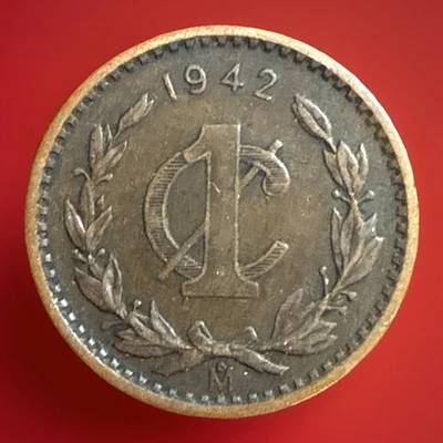 1942 Mexico  1 Centavo Coin KM 415 sold as pictured    #354 - Image 1 of 4