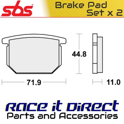 Pastillas de freno para SUZUKI GS 1100 G 1982-1984 Front Street SBS Foto 1 de 4