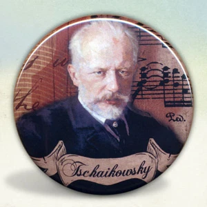 Tchaikovsky Romantic Composer Pocket Mirror Tartx - Picture 1 of 3