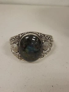 Bracciale in argento sterling 925 con labradorite - Foto 1 di 6