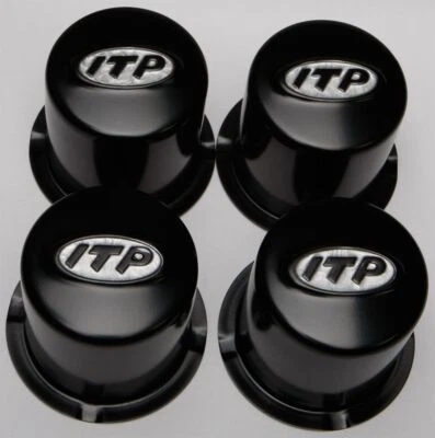 ITP Delta Steel Wheel Center Cap Black 4/110 SM130BBX - Image 1 of 3